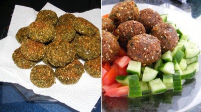 מימין מטוגן בשמן, משמאל אפוי בתנור